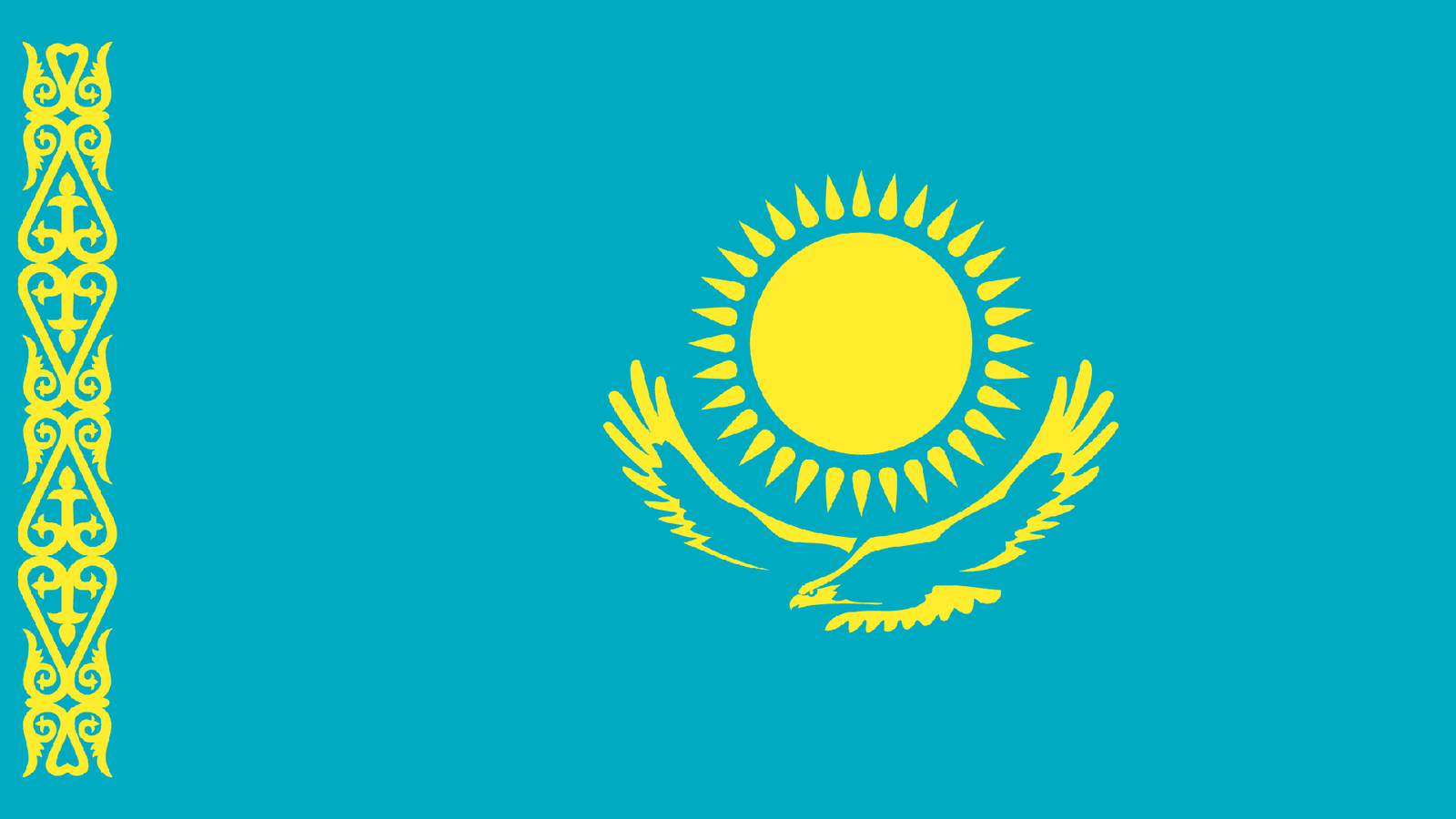 Kazakhstan Flag